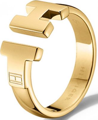 Tommy Hilfiger Womens 2700863C Ladies Ring - Gold - Size O 1/2