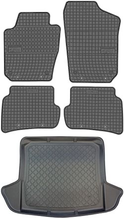 OEM Juego De Alfombrillas De Goma Para Coche Y Maletero Para Seat Ibiza St Kombi (febrero De 2010 A Julio De 2016)