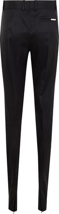 The Attico Womens Gabardine Long Pant - Black Wool - Size EU 44 (Womens)
