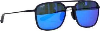 Maui Jim Keokea Gepolariseerde Zonnebril - Heren - Zonnebrillen - Blauw - 55 MM - Nylon - Accessoires