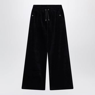 Chlo&eacute; Pantaloni sportivi navy in velluto di cotone
