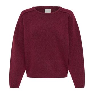 Ichi Jersey de cuello redondo - Knitwear - Mujer - Rojo - L