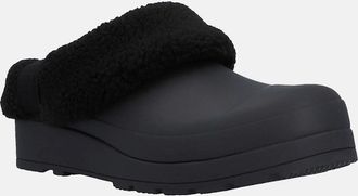 Hunter Womens Hunter Play Womens Shearling Insulated Clog - Black/Black - Size: 5