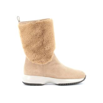 Hogan Womens Interactive Booties In Beige