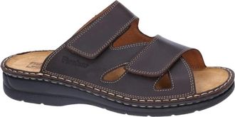 Fischer 19751-714 Slider - Heren - Sandalen - Blauw - 46 EU - Leer - Schoenen