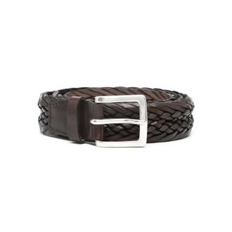 Orciani Braided Leather Belt