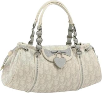 Dior Pre-owned Vintage PVC Hand Bag - Dames - Vintage Handtas - Wit - ONE Size - Leer - Vintage