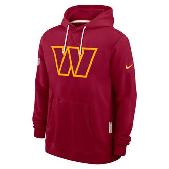 Nike Washington Commanders Initial Home Sideline Nike Mens Dri-FIT NFL Pullover Hoodie in Red | 03AZ67P9E-A0M