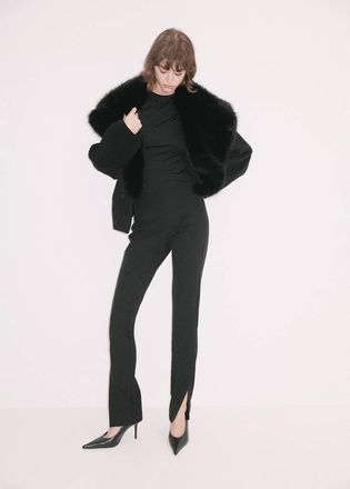 Mango Pantaloni skinny vita alta nero - Donna - 38 - MANGO