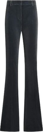 Etro Stijlvolle Wijde Broeken - Dames - Wijde Broeken - Zwart - XS - Wol - Broeken