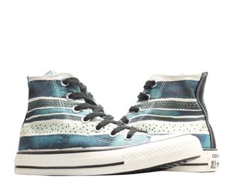 Converse Womens Converse Chuck Taylor All Star Hi Pop Stripes Teal Sneakers 551566C