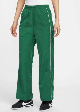 Nike Womens High-Waisted Windrunner Pants In Malachite