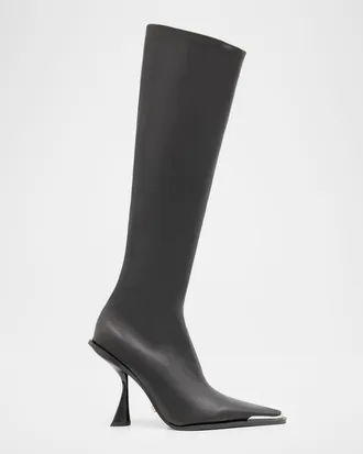 Cult Gaia Dante Leather Knee-High Boots