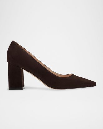 Marc Fisher Zala Suede Pointed-Toe Pumps