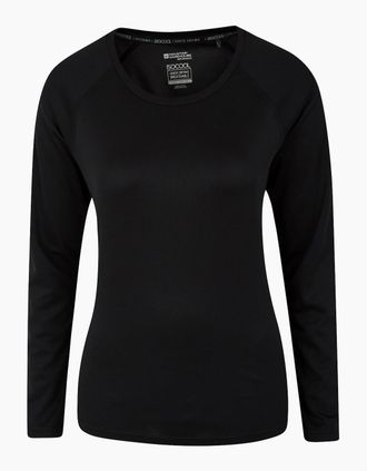 Mountain Warehouse Womens Mountain Warehouse Womens/Ladies Endurance Long-Sleeved Top - Black - Size: 10