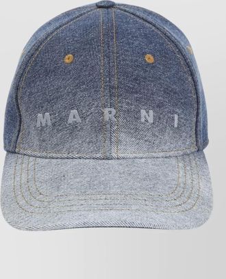 Marni structured six panel hat featuring topstitching