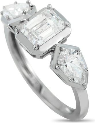 Luxury Bazaar 18K White Gold 1.76ct Diamond Ring ALR19794-1
