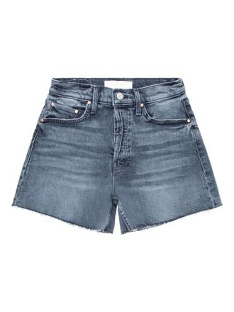 Mother cotton shorts - women - Cotton - 26 - Blue