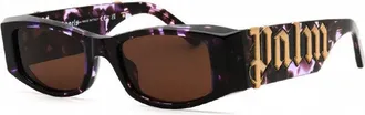 Palm Angels PERI007ANGEL3464 Tortoiseshell Acetate Sunglasses - Black