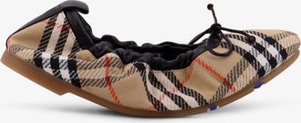 Burberry Ballerine Fawn con motivo Traditional Check - BURBERRY - gender_Woman