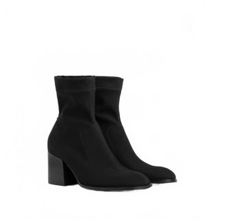 Pedro Garcia Womens Marilo Stretch Block Heel Boot In Black 2 Way Stretch