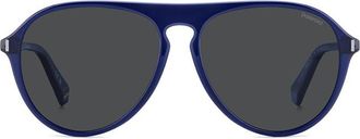 Polaroid PLD 6225/S Polarized PJP/M9 Mens Sunglasses Blue Size 57