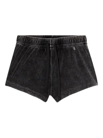 Diesel Vanessa-Dnm drawstring shorts - women - Cotton/Polyester - M - Grey