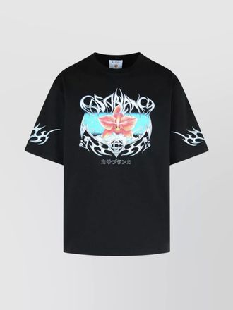 Casablanca crew neck graphic print short sleeves