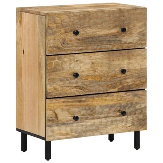vidaXL Armario Auxiliar Madera Maciza De Mango 60x33x75 Cm Vidaxl