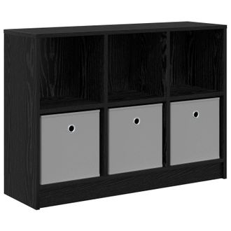 vidaXL Aparador Con Caj&oacute;n Roble Negro 88,5 X 27,5 X 63,5 Cm Vidaxl