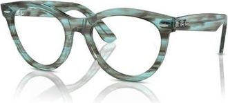 Ray-Ban 54mm Round optical glasses in Green at Nordstrom