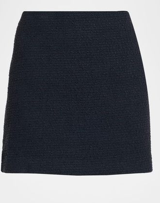 Theory Straight Tweed Mini Skirt