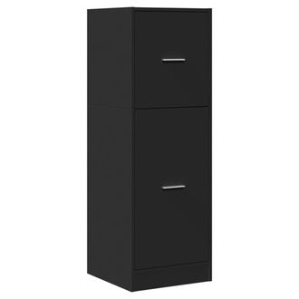 Berkfield Home Elegant Apothecary Cabinet Black 40x41x118 cm Engineered Wood | Size: 40 x 41 x 118 cm