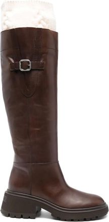 Jimmy Choo London 70mm Tamskin buckle-detail boots - Brown