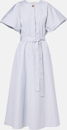 Altuzarra Abito midi Paulina in cotone a righe