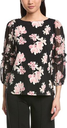 Anne Klein Ruffle Puff Sleeve Top