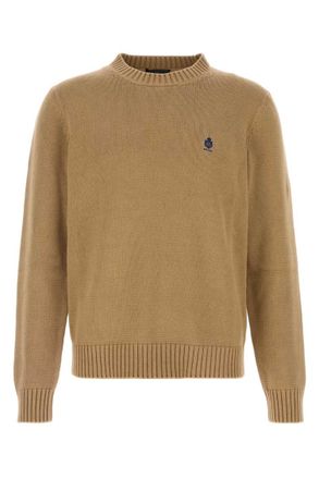 Prada Light Brown Logo Sweaters