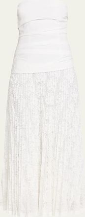 SIMKHAI Annalise Cotton Lace Midi Dress