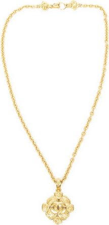 Chanel Arabesque Petal Pendant Chain Necklace Ketting