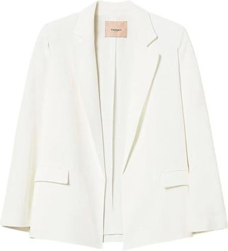 Twin-Set Blazer con mantella - Toni neutri