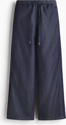 H&M Denimhose mit Kordelzug - Blue