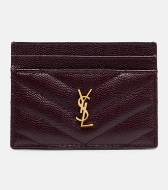 Saint Laurent Cassandre leather card holder