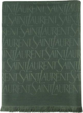 Saint Laurent Accessories - Heren - Zijden sjaals - Groen - ONE Size - Accessoires