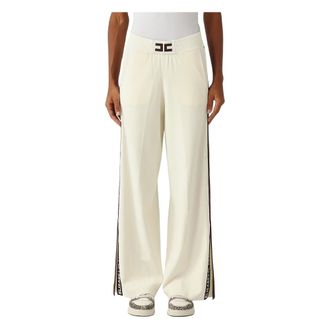 Elisabetta Franchi Mujer, Pantalones, Blanco, Talla: M