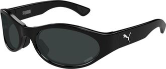 Puma PU0520S 001 Mens Sunglasses Black Size 61 - Free RX Lenses - Free RX Lenses