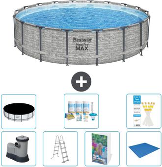 Bestway Piscina Bestway Steel Pro Max Redonda - 549x122 Cm - 8-piezas S599