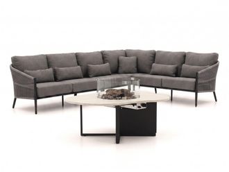 Bellagio la vita attrattiva Bellagio Mineo/Cosiloft Novi hoek loungeset met vuurtafel 5-delig