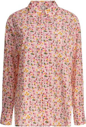 Ines De La Fressange Dameskleding Shirts Roze Ss 25 - Dames - Overhemden - Veelkleurig - S - Katoen - Overhemden