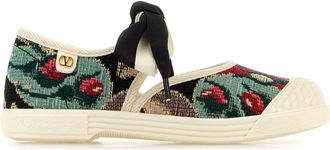 Valentino Garavani Embroidered Canvas Bay By Bay Slip Ons