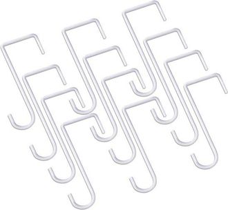 OEM Ganchos Para Vallas - Ganchos Para Patios - Adornos Colgantes - Resistentes A La Oxidaci&oacute;n - 12 Piezas - Blanco